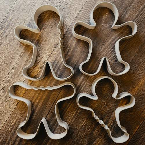 Gingerbread Man Cookie Cutter Set of 4 - 3 Sizes - - Picture 3 of 3
