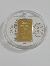 1 Gram Gold Bar - IAR 995.0 Fine Gold 4543.91 per troy oz