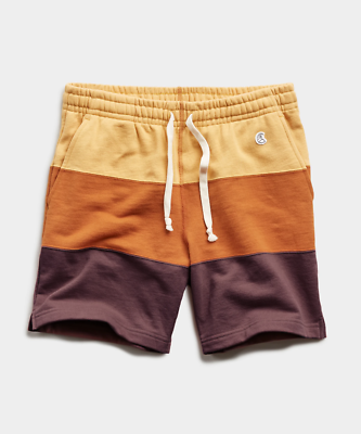 Todd Snyder x Champion Pieced Stripe Warm Up Short Honeycomb