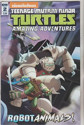 IDW COMICS TEENAGE MUTANT NINJA TURTLES ADVENTURES ROBOT ANIMALS #2 VARIANT B NM