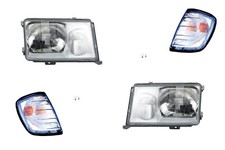 Scheinwerfer Set passend für Mercedes W124 89-93 + H4 H3 links rechts + Blinker