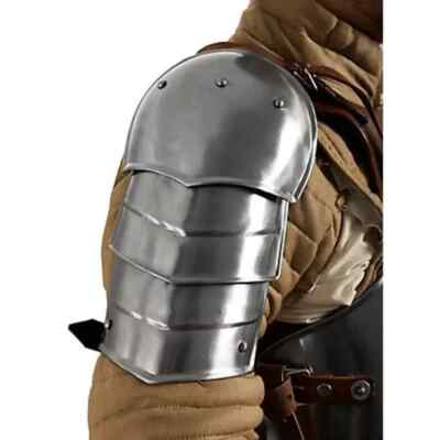 Mittelalterlich Knight Armor Stahl Warrior Paar Pauldrons Set Leicht Zu Kleidung