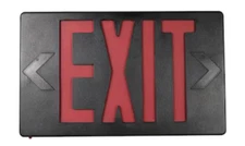 Exit Sign - Commercial Electric LED Red/Green With Battery Back-up; Brand New