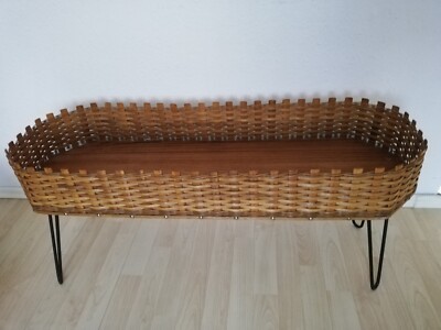 VTG Blumenbank Danish Design 60er 43x91x30 cm
