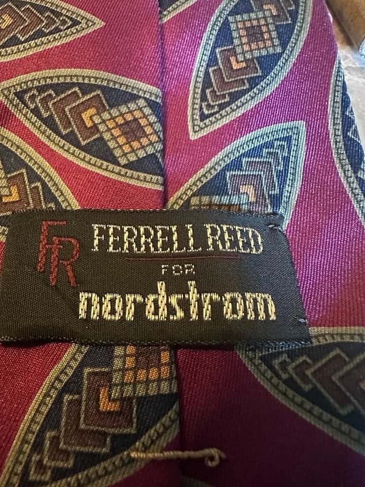Corbata sofisticada estampada clásica Nordstrom púrpura liso 100 % seda para hombre Foto 2 de 3
