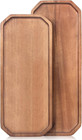 Set of 2 Wooden Serving Platters Food Tray Charcuterie Boards Large Acacia Wood 