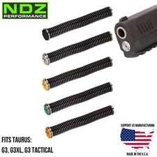 NDZ Taurus G3 G3XL 4" Stainless Steel Guide Rod Assembly ISMI Recoil Spring PVD