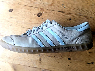 Adidas Trainers Mens Size UK 12 Hamburg Vapour Green Originals