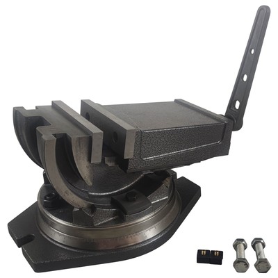 0-90° Tilting Bench Vise 5 inch Precision Tilting and Swiveling Milling Vise