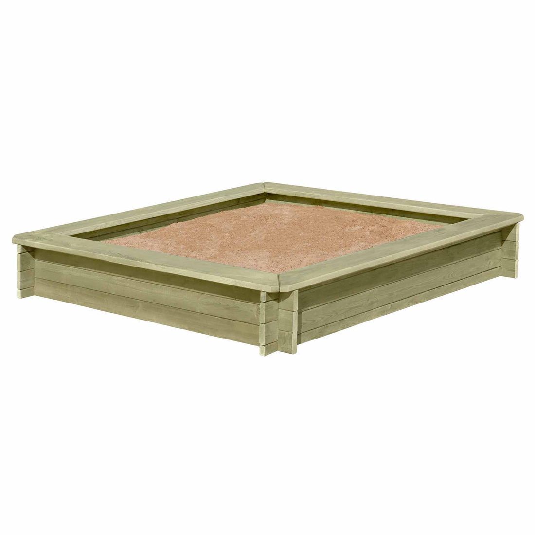 Großer Sandkasten Stabil 180 x 180 cm TÜV geprüft aus Holz 30 mm stark KDI