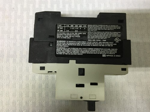 New! WEG MPW25-3-D063 Motor Circuit Breaker (#50094) - Picture 7 of 8