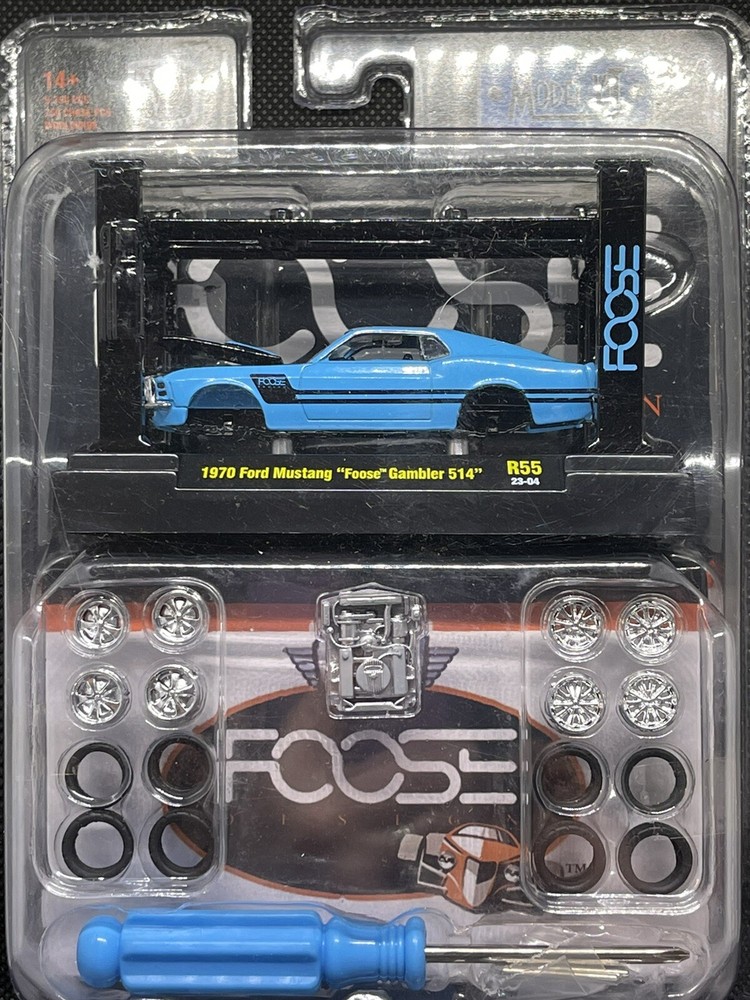 M2 Machines Model Kits Foose 1970 Ford Mustang “Foose Gambler 514”. NIP