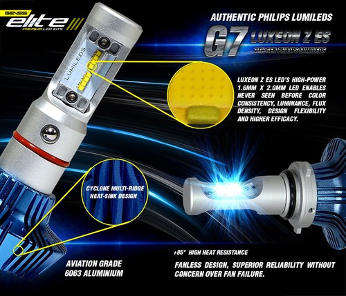 G7 LED Conversion Kit Bulbs for Peterbilt 388 389 High Beam Only - Picture 9 of 11