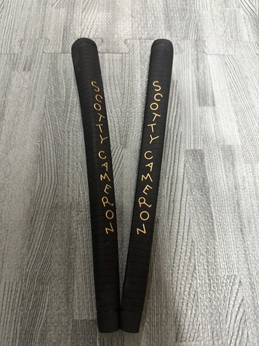 2x Two! Scotty Cameron Dancing Cameron No Cord Putter Grip Black/Gold