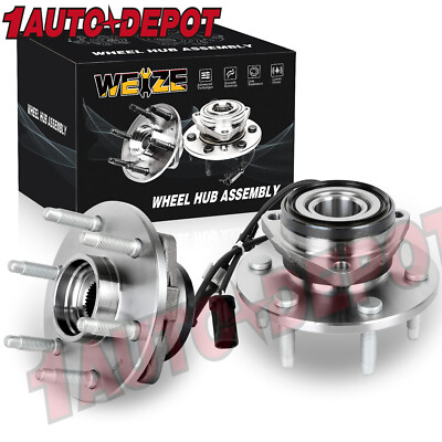 2x 4WD Front Wheel Hub Bearing for Chevy Silverado GMC Sierra 1500 Tahoe 6 Lugs