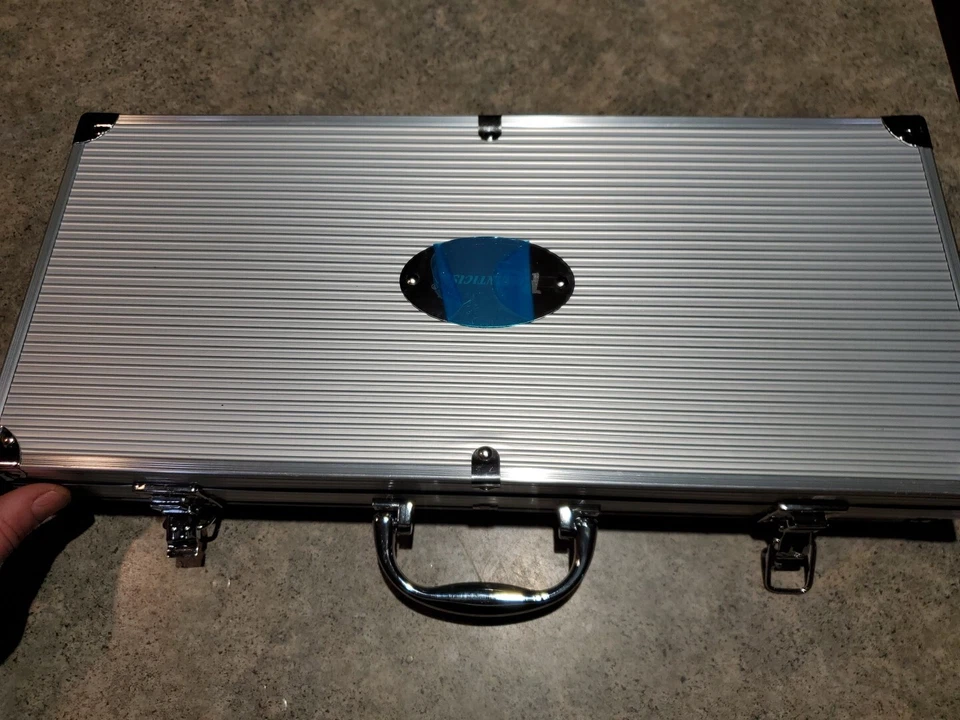 New ROMANTICIST 23pc Premium Stainless BBQ Grill Set with Thermometer and Case - Image 4 of 4