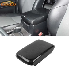 Carbon Fiber ABS Center Console Armrest Box Panel Cover Trim For 4Runner 2010-23