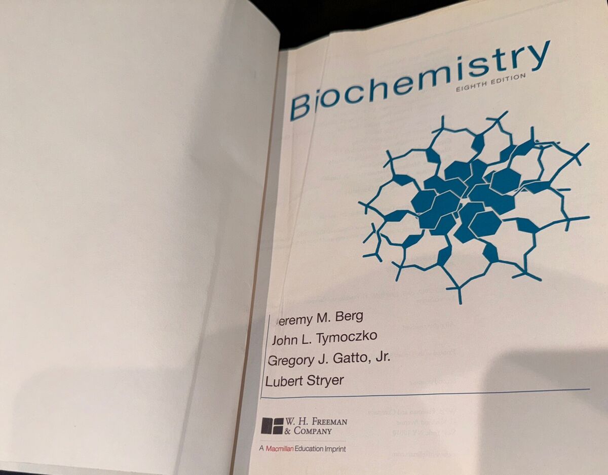 BIOCHEMISTRY Eighth edition Hardcover TEXTBOOK Jeremy Berg Tymoczko Gatto Jr. 9781464126109 | eBay BIOCHEMISTRY Eighth edition Hardcover TEXTBOOK Jeremy Berg Tymoczko Gatto Jr. 9781464126109 | eBay