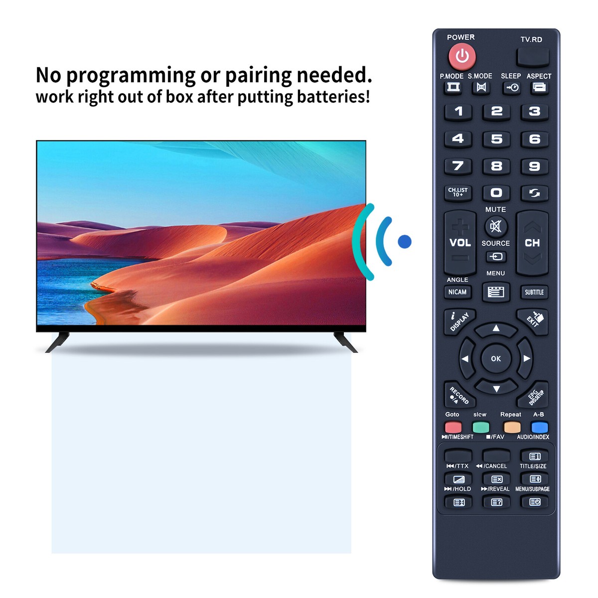Ersatz-Fernbedienung Für Orion TV Modelle CLB32B700, CLB32B720, CLB32B721, CLB32B730, CLB32B730S – Plug & Play
