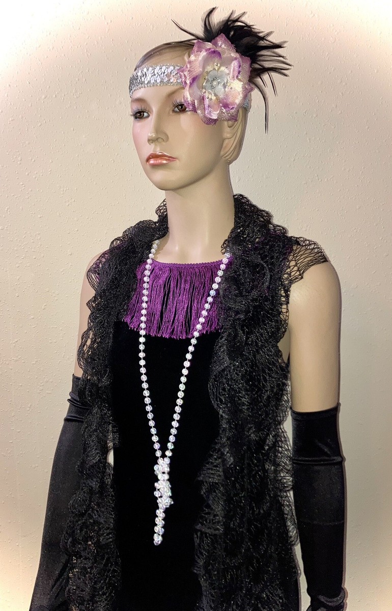 fitted lace wedding dress 0 Great Gatsby Dress Womens Costume in Purple Style PS23902 main image 0