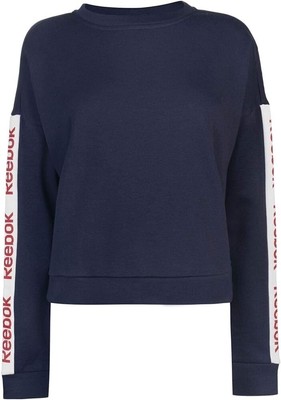 Reebok lineares Damenlogo marineblau Größe UK 12 (REFR11)