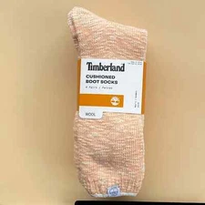 Timberland Men's Wool Cushioned Boot Socks - 4 Pairs, Thermal, Peach Marl (OSFM)