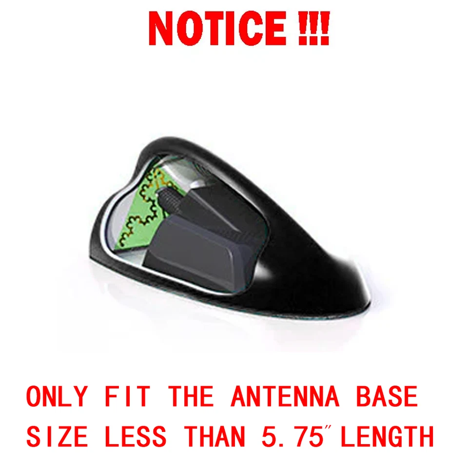 Black Roof Aerial Shark Fin Radio Signal Antenna For Jeep Grand Cherokee Compass Foto 2 de 4