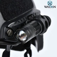 Tactical Helmet Light Mini Flashlight Telescopic Zoom Hunting FAST Helmet Lamp