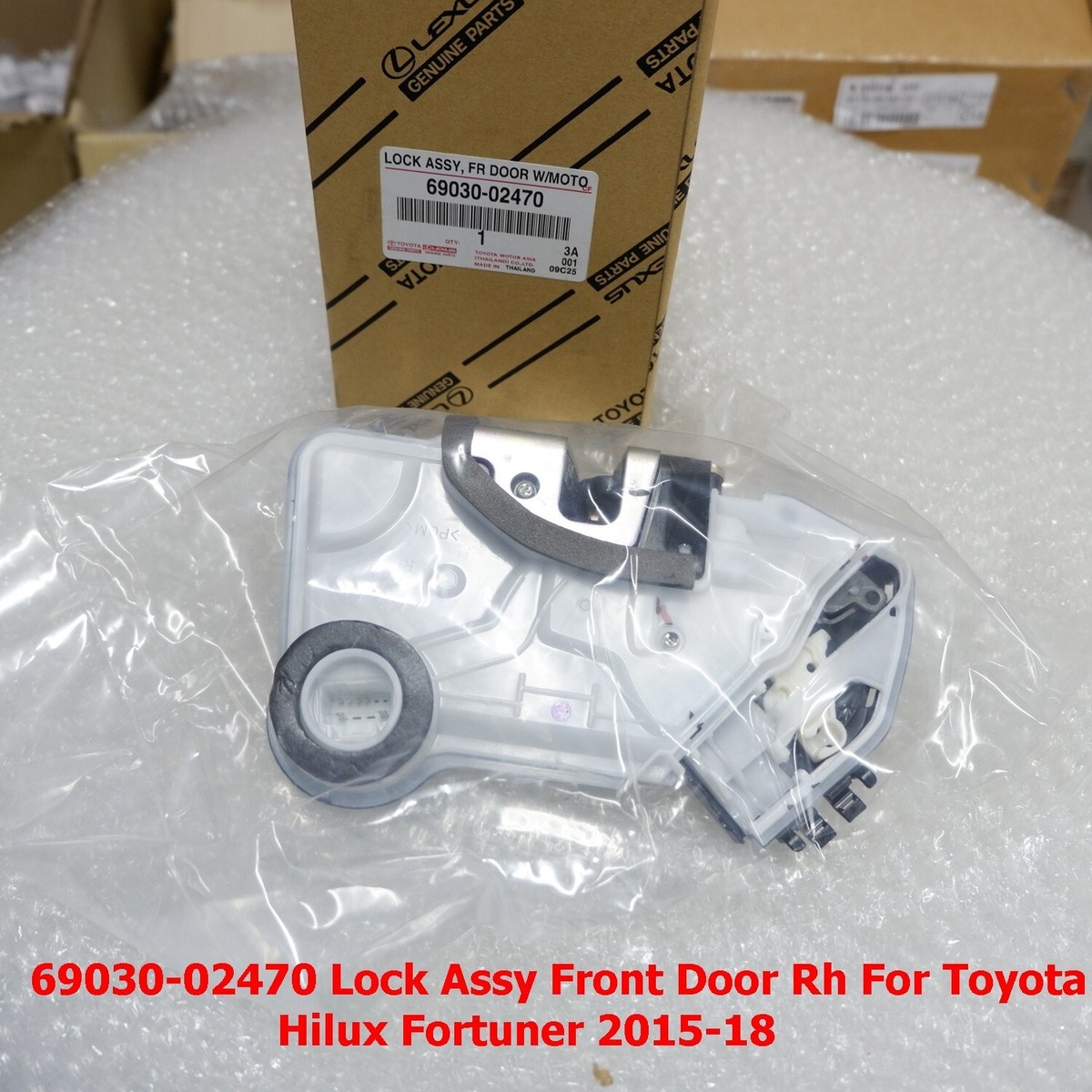 Lock Assy front Door Lock RH Driver Side For Toyota Hilux Fortuner