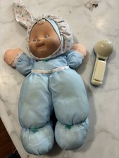 Fisher Price 1991 Puffalump Kids Snuggle Light Up NOT WORKING Blue Baby Doll Vtg