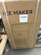 Commercial Ice Maker 100-lb Ice Per day Cubed Black,Auto-Cleaning,ETL/NSF