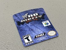 WWF No Mercy N64 Nintendo Replacement Label