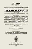 Joseph Witzigmann | Experimentelle Und Klinische Untersuchungen üBer...