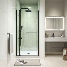 28-32"W X 72"H left and right opening universal pivot shower door, open outsid
