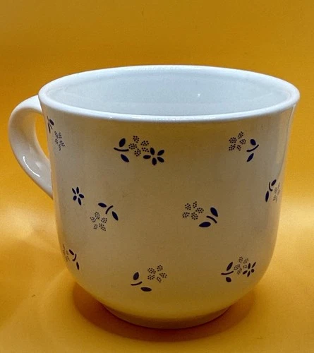 Corelle Coordinates Provincial Blue Stoneware Mugs Set of 6 Vintage Coffee Cups