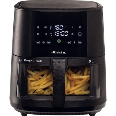Ariete Heißluftfritteuse 9 L, schwarz