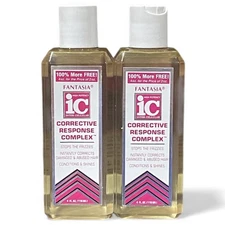 Vtg Fantasia IC Corrective Response Complex Stops Frizz 4oz Lot Of 2 MUST READ