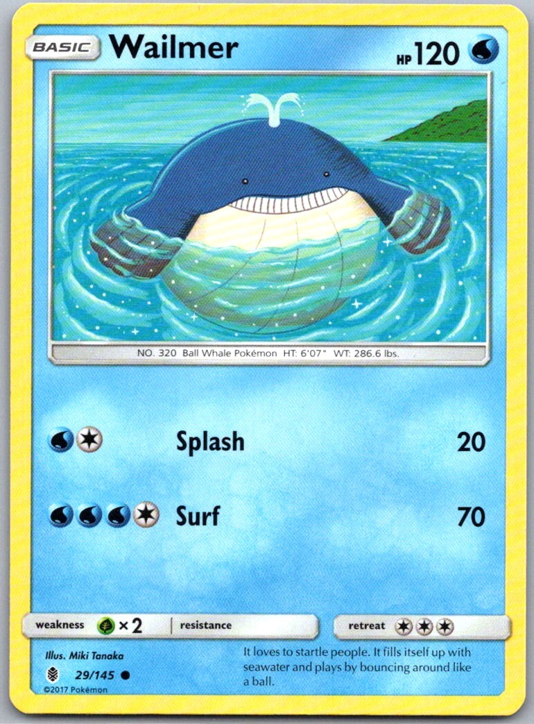 Wailmer 29/145 SM - Guardians Rising Common NM