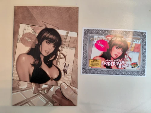 Amazing Spider-Man #800 - Adam Hughes Signed Variant - COA - Marvel - 2018 - NM