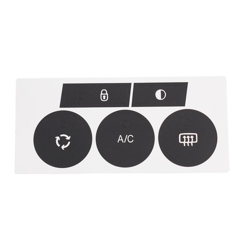 Autocollant r��paration bouton pour C4 2014 2018 vinyle noir robuste pour comman - Photo 12 sur 12