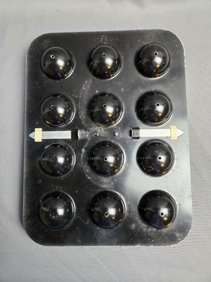 Nordic Ware Cake Pops Pan black Makes 12 Pops Small Round Cakes Made in USA