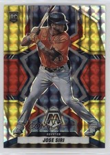 2022 Panini Mosaic Rookies Choice Fusion Red & Yellow Prizm Jose Siri #222 fm0