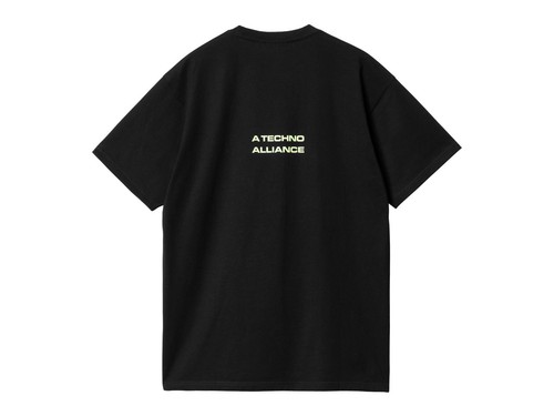 Carhartt WIP X Tresor Techno Alliance T-Shirt in Black / Glow Green - Bild 2 von 12