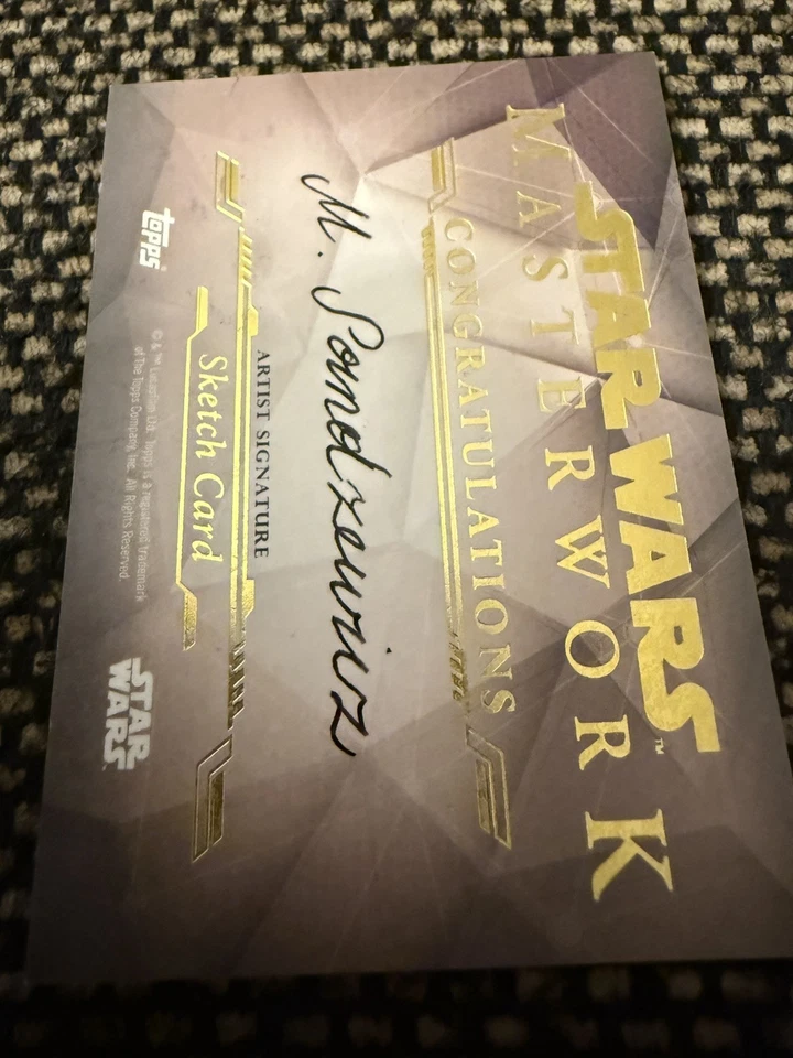 Topps Star Wars Masterworks Sketch Ahsoka Tano 1/1 - Image 2 of 2