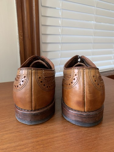 WORN 5x - 1st QUAL | ALLEN EDMONDS 11.5D STRAND WEAVE WALNUT WOVEN SHOES 11.5 D - Picture 19 of 22