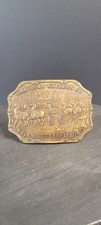 Vintage American Express Wells Butterfield Historical Scene Men's Belt Buckle