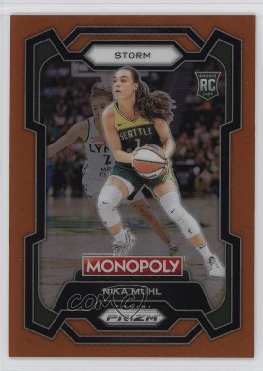 2024 Panini Prizm Monopoly WNBA Orange Prizm 28/124 Nika Muhl #4 09vk