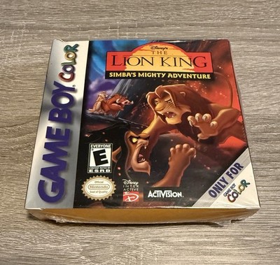 Disney's Lion King Simba's Mighty Adventure Nintendo Game Boy Color Sealed New