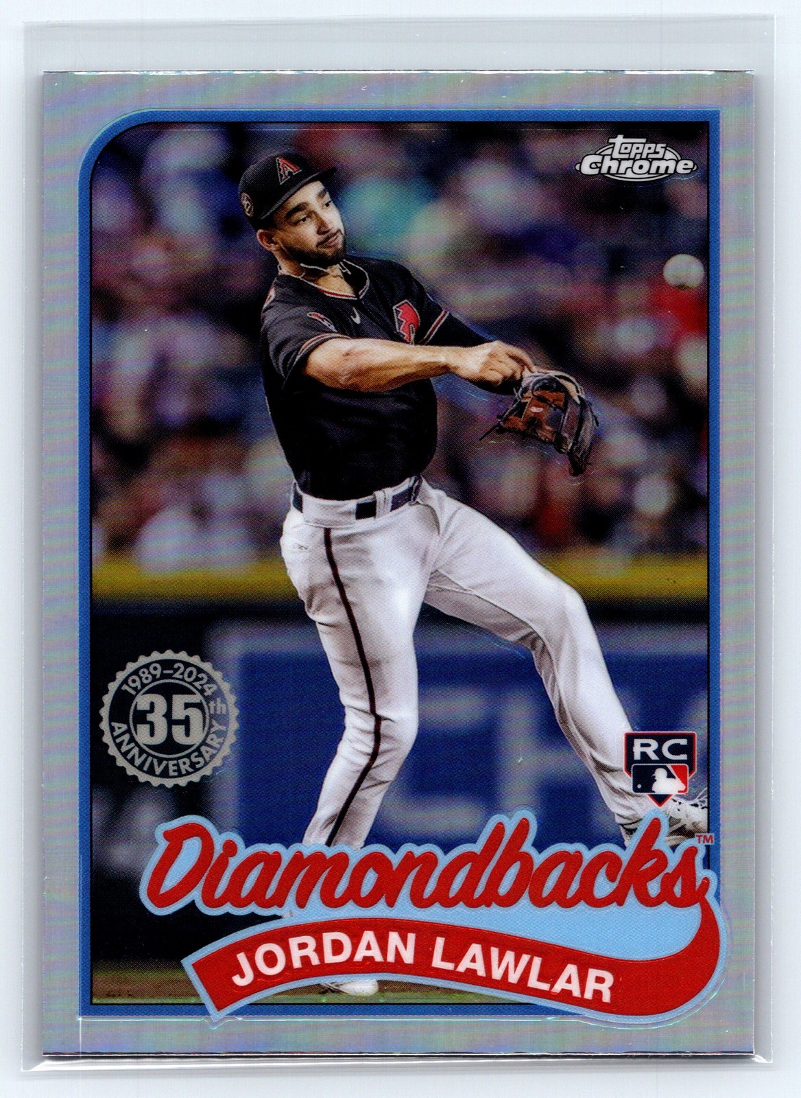 2024 Topps Chrome Jordan Lawlar 1989 Topps Baseball #89CB-14 RC Rookie
