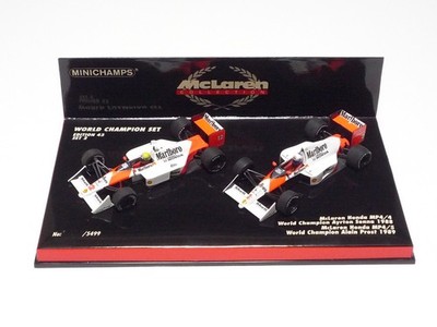 MINICHAMPS 1:43 McLAREN MP4/4 SENNA, MP4/5 PROST WORLD CHAMPION